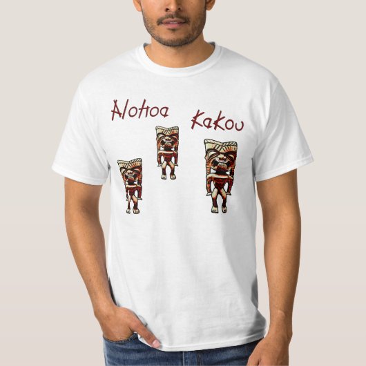 アロハkakouのtikiのワイシャツ tシャツ (正面)