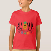 アロハPIneappleデザイン – キッズハネスTAGLESS® T-Sh Tシャツ (正面)