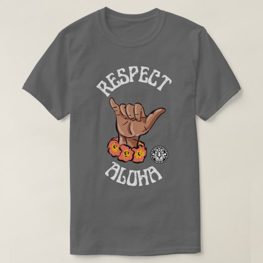 アロハTシャツを尊重 Tシャツ (デザイン正面)