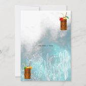 アロハTIKIトロピカルルアウ ハワイアン バースデーパーティー 招待状 (裏面)