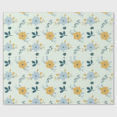 アロバファンシーパターン継ぎ目無しフローラルパターン ラッピングペーパー (フラット)