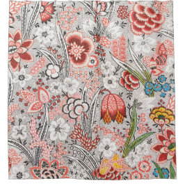 アロバーフローラファブリックデザイン（1759年頃–1815年頃） シャワーカーテン