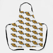 アロバープリントエプロン雄（昆虫）オオカバマダラ、モナーク蝶 エプロン (正面)