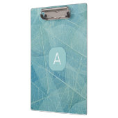 アロバーリーフプリントイニシャルクリップボード クリップボード (左)