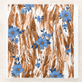 アロバ花 ガラスコースター