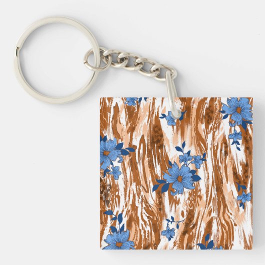 アロバ花 キーホルダー (正面)