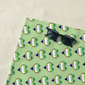 アロプライドハートパターンビーチタオル ビーチタオル (インサイチュ)