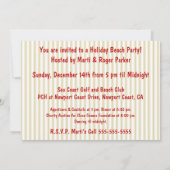 アロホホハハワイアン 招待状 (裏面)