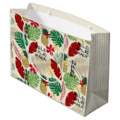 アロホホホホハハワイアントロピカルホリデイ ラージペーパーバッグ (裏面アングル)