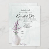 アロマオイル講座のお誘い 招待状 (正面/裏面)