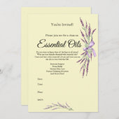 アロマオイル講座のお誘い 招待状 (正面/裏面)