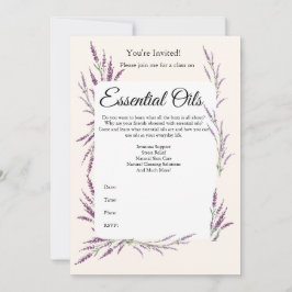 アロマオイル講座のお誘い 招待状