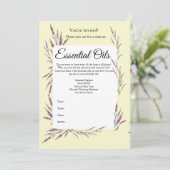 アロマオイル講座のお誘い 招待状 (スタンド正面)