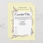 アロマオイル講座のお誘い 招待状 (正面/裏面)