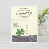 アロマオイル講座のお誘い 招待状 (スタンド正面)