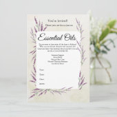 アロマオイル講座のお誘い 招待状 (スタンド正面)