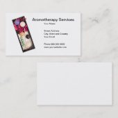 アロマセラピーのサービス業カード 名刺 (正面/裏面)