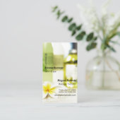 アロマセラピーのスパのスキンケアのマッサージのサロン 予約カード (スタンド正面)