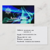 **アロマセラピーの人目を引く精油 名刺 (正面/裏面)