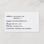 **アロマセラピーの人目を引く精油 名刺 (裏面)