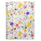 アロマセラピーの水彩模様 ノートブック (正面)