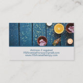 アロマセラピースパスキンケアビジネスカード 名刺 (裏面)