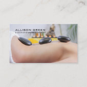 アロマセラピーセラピストホットストーンマッサージサロン 名刺 (正面)