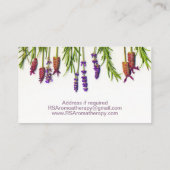 アロマセラピーソープスキンケア 名刺 (裏面)