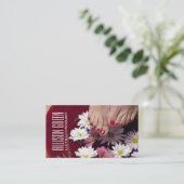 アロマセラピーネイルサロンマニキュリスト小児科医 名刺 (スタンド正面)