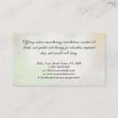 アロマセラピープラクティショナー水彩イラストレーション 名刺 (裏面)