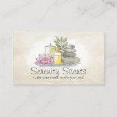 アロマセラピー実践においセラピー水彩 名刺 (正面)