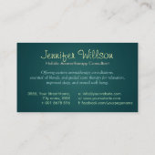 アロマセラピー実践においセラピー水彩 名刺 (裏面)