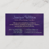 アロマセラピー実践においセラピー水彩 名刺 (裏面)