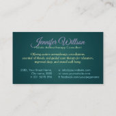 アロマセラピー実践の香りセラピー 名刺 (裏面)