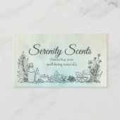 アロマセラピー実践の香りセラピー 名刺 (正面)