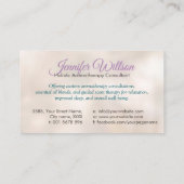 アロマセラピー実践の香りセラピー 名刺 (裏面)