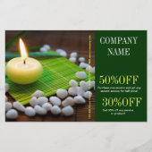 アロマセラピー必須油美しいスパマッサージ チラシ (正面)