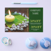 アロマセラピー必須油美しいスパマッサージ チラシ (シングル)