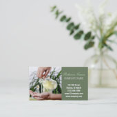 アロマセラピー必須油美しいスパマッサージ 名刺 (スタンド正面)