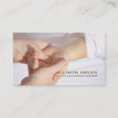 アロマセラピー指圧マッサージセラピスト 名刺 (正面)