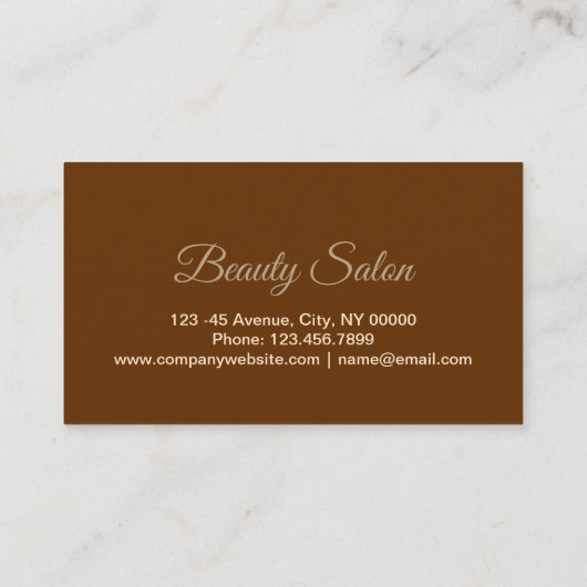 アロマセラピー指圧マッサージセラピスト 名刺 (裏面)