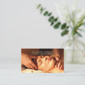 アロマセラピー指圧マッサージセラピスト 名刺 (スタンド正面)