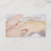 アロマセラピー指圧マッサージセラピスト 名刺 (正面)