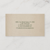 アロマセラピー油水彩イラストレーション 名刺 (裏面)