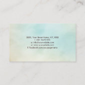 アロマセラピー油水彩イラストレーション 名刺 (裏面)