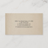 アロマセラピー油鉛筆スケッチ 名刺 (裏面)