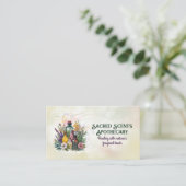 アロマセラピー練習水彩イラストレーション 名刺 (スタンド正面)