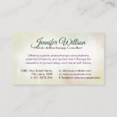 アロマセラピー練習水彩イラストレーション 名刺 (裏面)