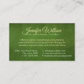 アロマセラピー練習水彩イラストレーション 名刺 (裏面)