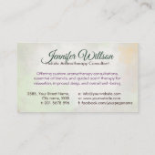 アロマセラピー練習水彩イラストレーション 名刺 (裏面)